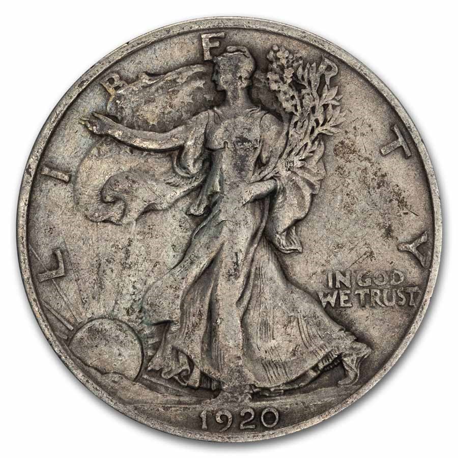 1920 Walking Liberty Half Dollar VF