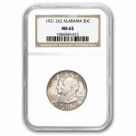 1921 2X2 Alabama Centennial Half Dollar Commem MS-65 NGC