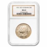 1921 2X2 Alabama Centennial Half Dollar MS-63 NGC