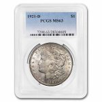 1921-D Morgan Dollar MS-63 PCGS