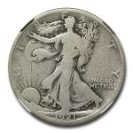 1921-D Walking Liberty Half Dollar Good-4 NGC