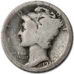 1921 Mercury Dime Fair
