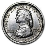 1921 Missouri Tercentenary Half Dollar Commem AU
