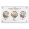 1921 Morgan Dollar 3-Coins P-D-S Mint's Set BU (Capital Plastic)