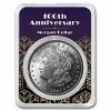 1921 Morgan Dollar BU - w/100th Anniv Art Deco Snowflake Card