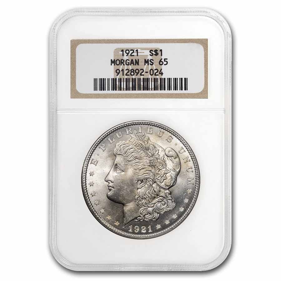 1921 Morgan Dollar MS-65 NGC