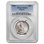 1921 Pilgrim Tercentenary Half Dollar MS-65 PCGS
