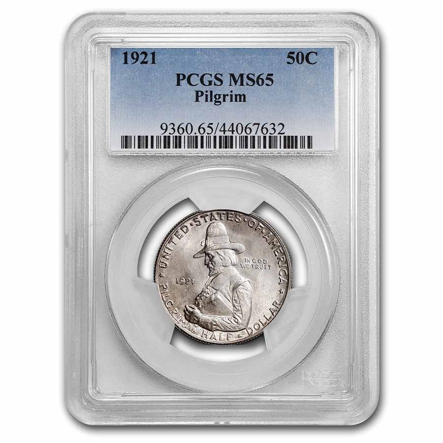 1921 Pilgrim Tercentenary Half Dollar MS-65 PCGS