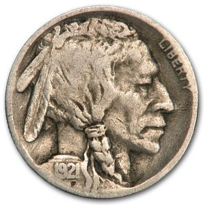 1921-S Buffalo Nickel Good