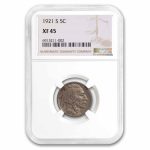 1921-S Buffalo Nickel XF-45 NGC