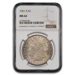 1921-S Morgan Dollar MS-62 NGC