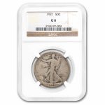 1921 Walking Liberty Half Dollar G-06 NGC