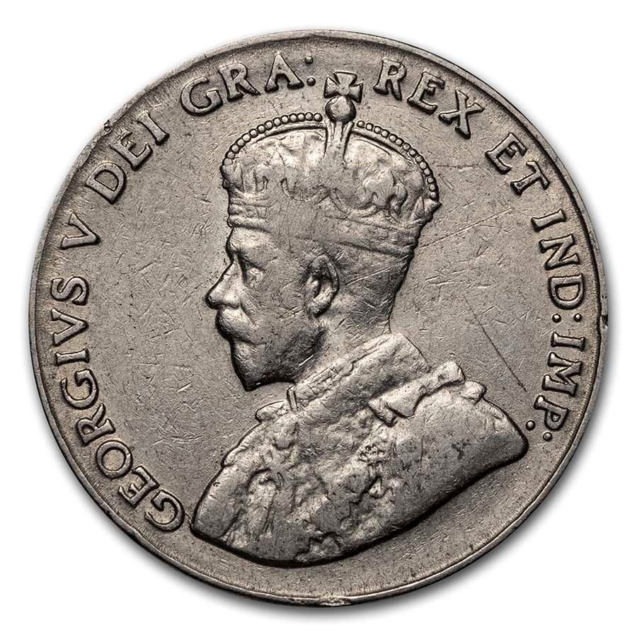 1922-1936 Canada 5 Cents George V Avg Circ