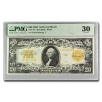 1922 $20 Gold Certificate VF-30 PMG (Fr#1187)