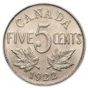 1922 Canada 5 Cents George V BU