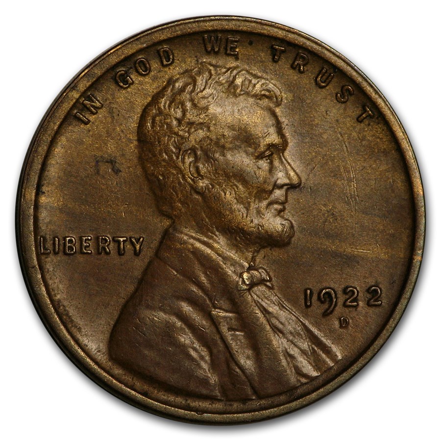1922-D Lincoln Cent AU
