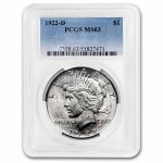 1922-D Peace Dollar MS-63 PCGS