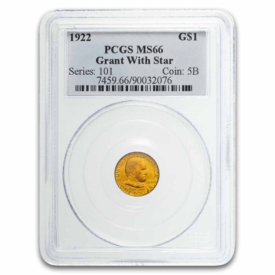 1922 Gold $1.00 Grant w/Star MS-66 PCGS