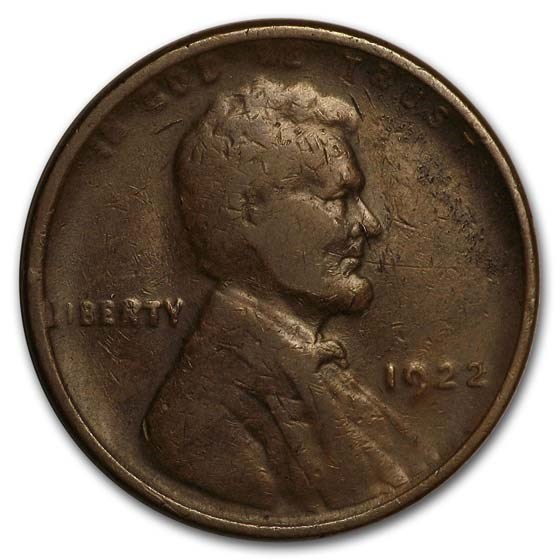 1922 Lincoln Cent VF (Strong Reverse, no D)