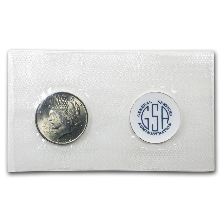 1922 Peace Dollar BU (GSA Soft Pack)