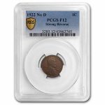 1922 Plain Lincoln Cent Fine-12 PCGS (NO-D, Strong Rev)