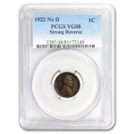 1922 Plain Lincoln Cent VG-8 PCGS (No D Variety)
