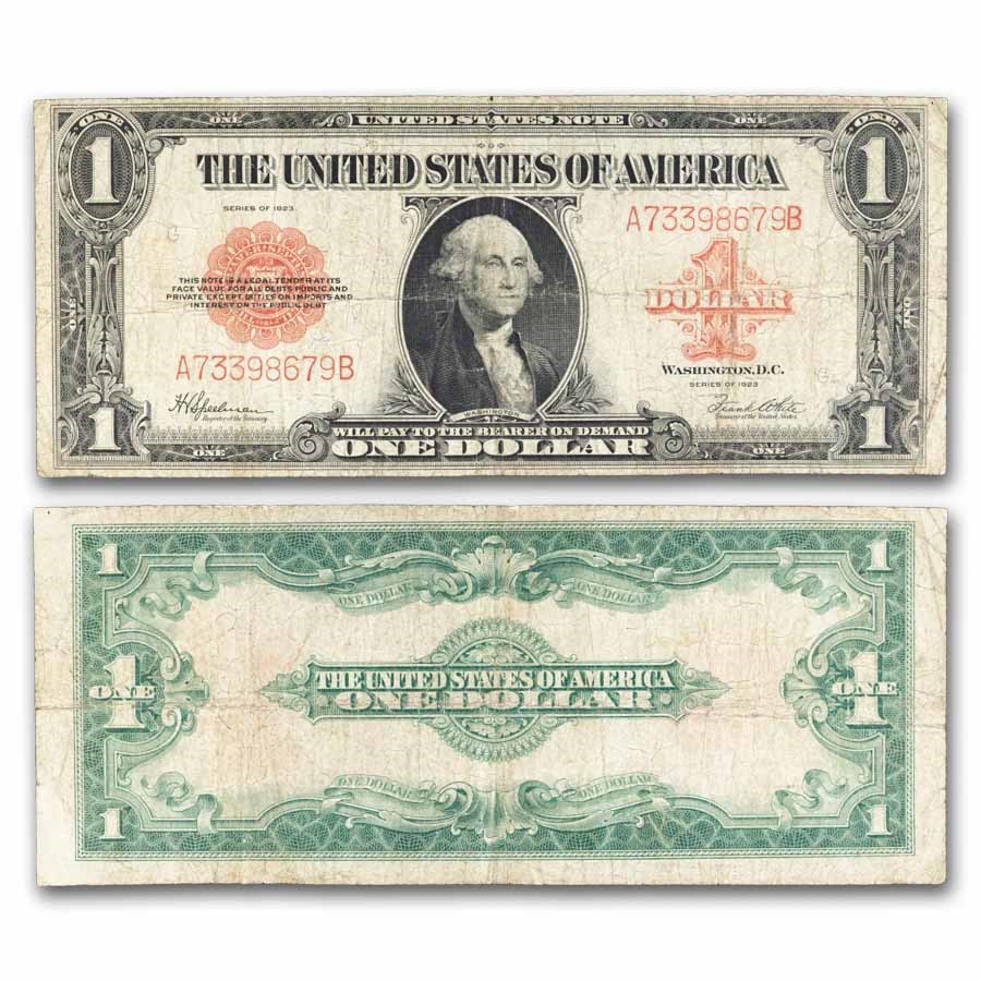 1923 $1.00 Legal Tender Red Seal Fine (Fr#40)