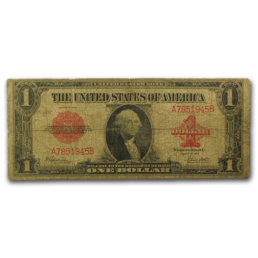 1923 $1.00 Legal Tender Red Seal Good (Fr#40)