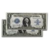 1923 $1 Silver Certificate AU (Fr#237) 2 Consecutive #'s