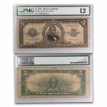 1923 $5.00 Silver Certificate Lincoln Porthole F-12 PMG (Fr#282)