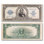 1923 $5.00 Silver Certificate Lincoln Porthole VF (Fr#282)