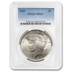 1923 Peace Dollar MS-63 PCGS