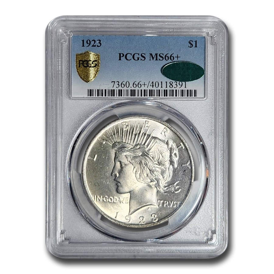 1923 Peace Dollar MS-66+ PCGS CAC