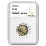 1923-S Buffalo Nickel AU-58 NGC