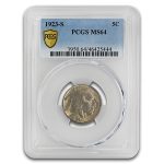 1923-S Buffalo Nickel MS-64 PCGS