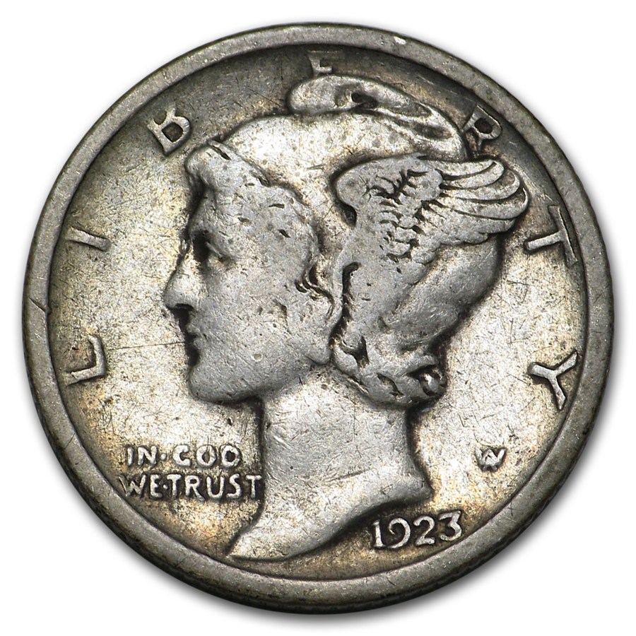 1923-S Mercury Dime Fine