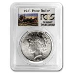 1923 Stage Coach Silver Dollar BU PCGS