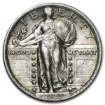 1923 Standing Liberty Quarter AU