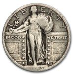1923 Standing Liberty Quarter Fine (Partial Date)