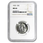 1923 Standing Liberty Quarter MS-64 NGC