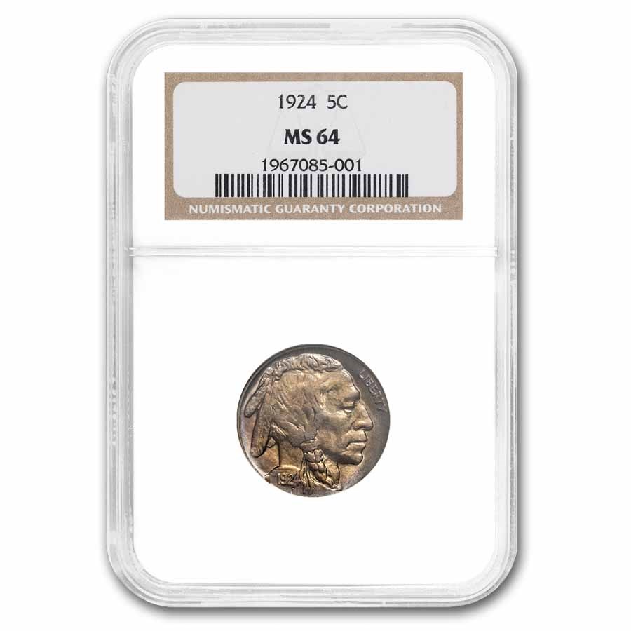 1924 Buffalo Nickel MS-64 NGC