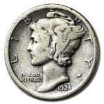 1924-D Mercury Dime Fine