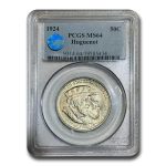 1924 Huguenot Commemorative Half Dollar MS-64 PCGS