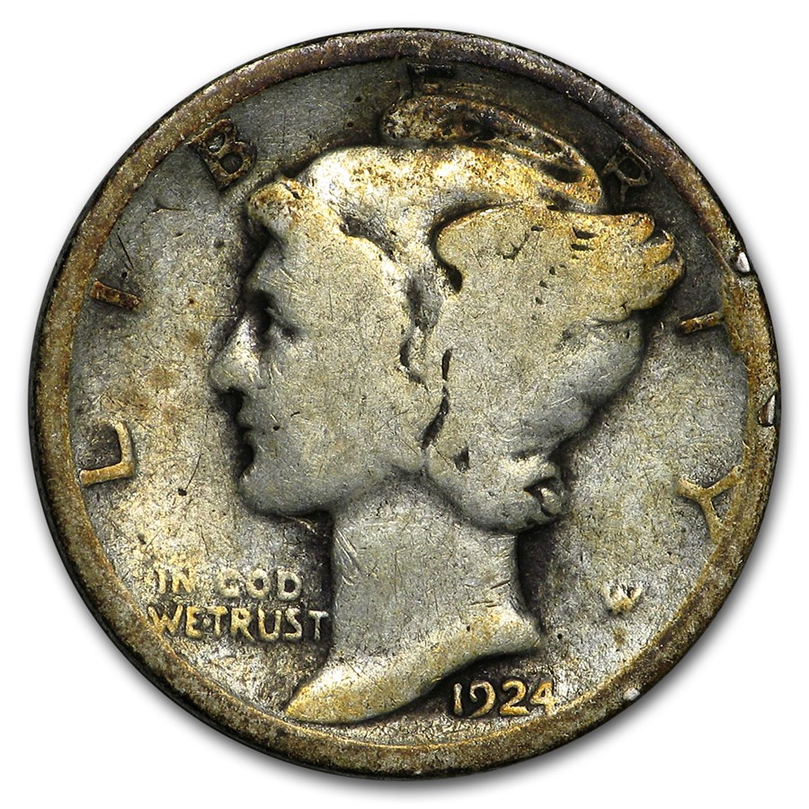 1924 Mercury Dime Good/Fine