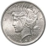 1924 Peace Dollar AU
