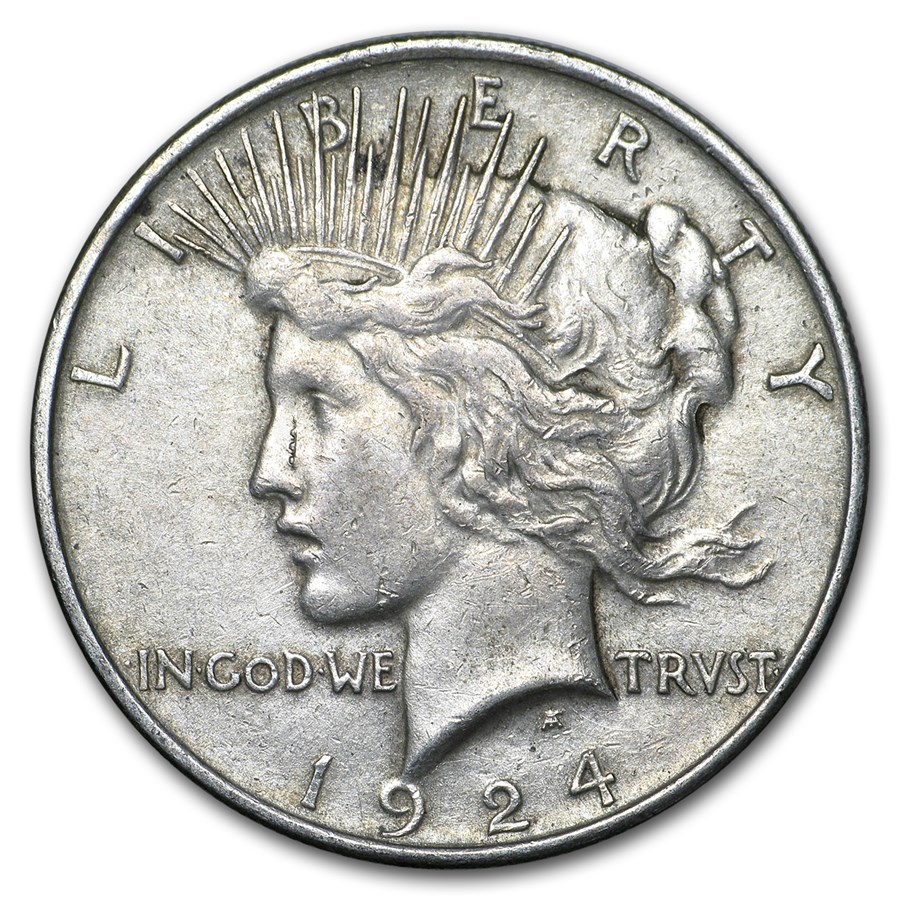 1924 Peace Dollar XF