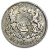 1925-1926 Latvia Silver 2 Lati Avg Circ