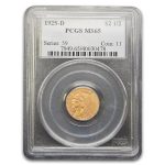 1925-D $2.50 Indian Gold Quarter Eagle MS-65 PCGS