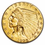 1925-D $2.50 Indian Gold Quarter Eagle XF