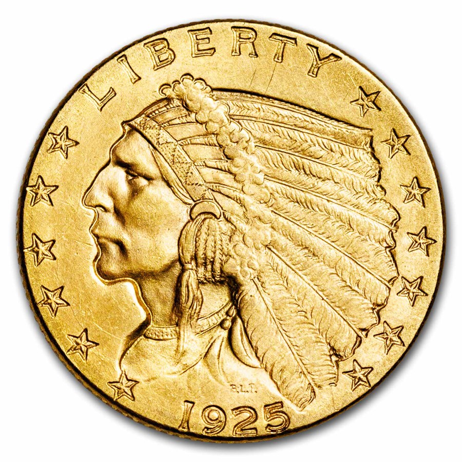 1925-D $2.50 Indian Gold Quarter Eagle XF
